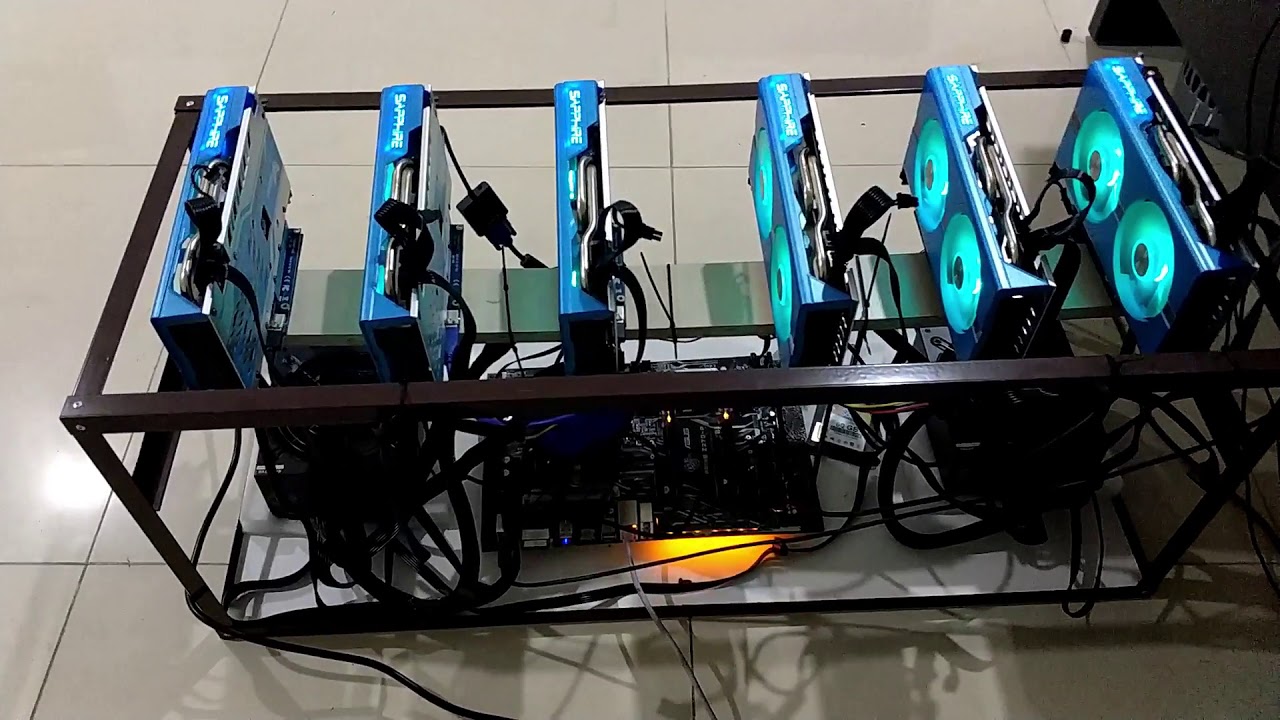 RIG на Sapphire Radeon Rx 580 Nitro+ 8.0 Gb SE SAMSUNG на HiveOS