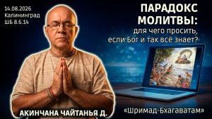 Парадокс молитвы: для чего просить, если Бог и так всё знает? Акинчана Чайтанья. Бхагаватам 8.6.14