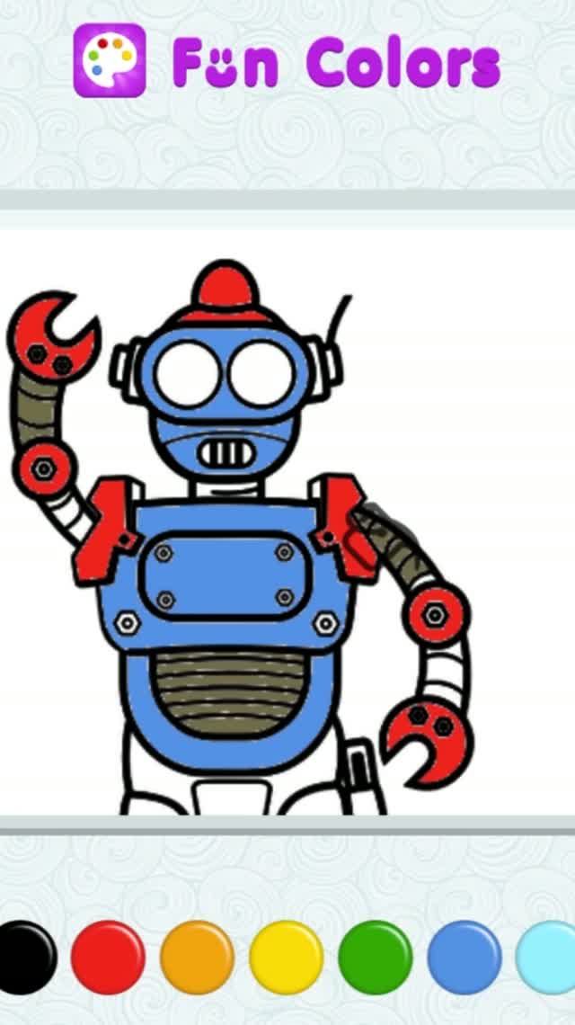 Как нарисовать и раскрасить робота 🤖