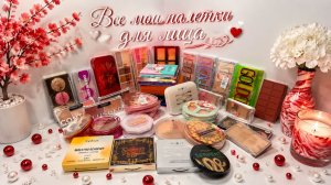 Все мои палетки для лица(2026)
