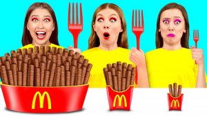 Большая, Средняя или Маленькая Тарелка Челлендж # Смешные Челленджи с Едой Fun Challenge