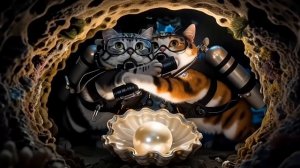 Это подводное приключение котиков растопит ваше сердце 🐱💙 Невероятная находка!