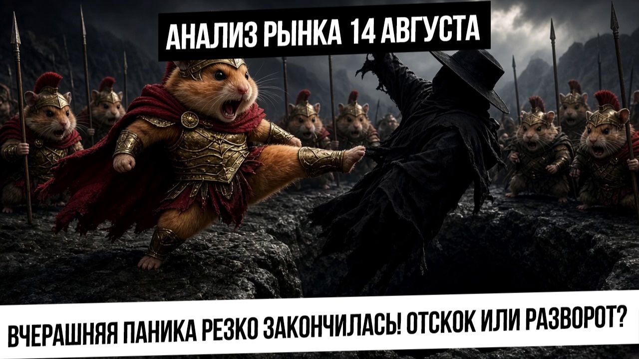 Анализ рынка 14 августа. Паника на рынке закончилась! Начинается отскок или разворот? Газ вверх?