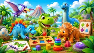 Динозавры | развивающая игра #длядетей.