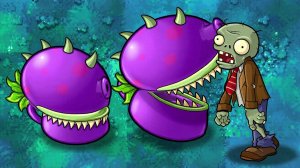 PvZ Fusion 3.9/4.0 В Обновлении Появилось Новое Растение: Дымогрибовый Чомпер !