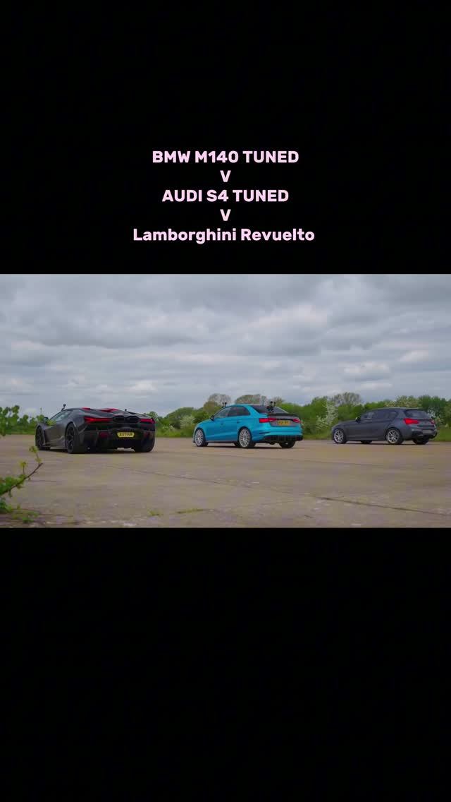 BMW M140 TUNED V Audi S4 TUNED V Lamborghini Revuelto