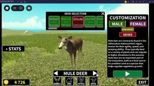 Покупаем змею и все скины на неё в Roblox: Yellowstone Unleashed