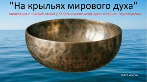 Медитация, транс, звукотерапия, поющая чаша и живой звук и видео черного моря. Для спокойствия ума.