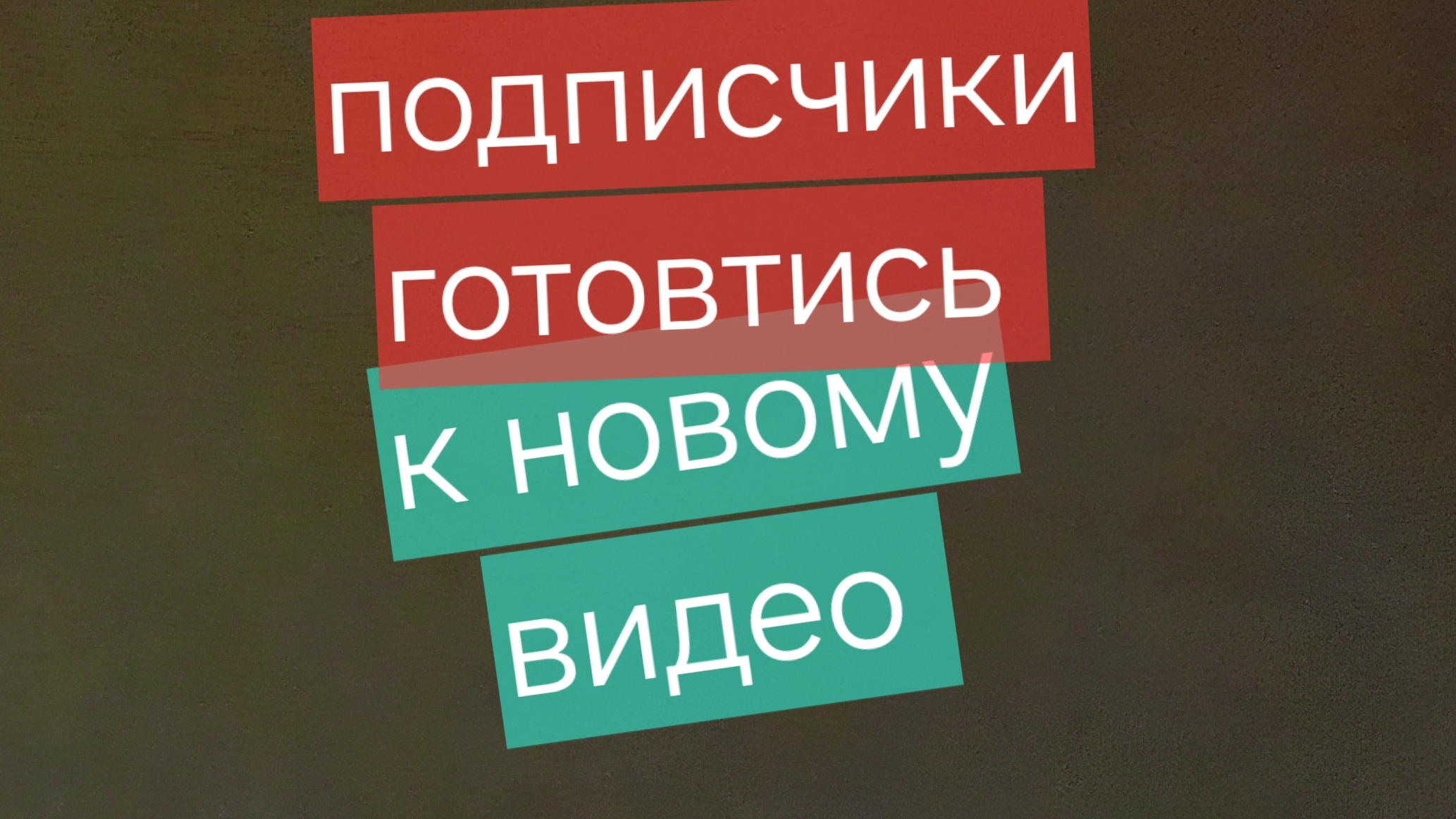 подписчики готовтись к новому видео