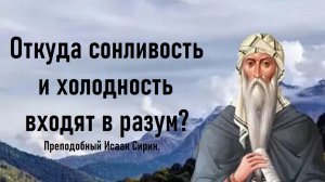 Откуда сонливость и холодность входят в разум? Преподобный Исаак Сирин.