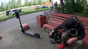моноколесо «СОТКА» (Виктор) встреча двух шеснарей !))