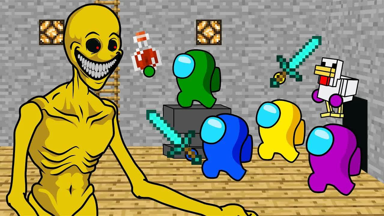 Майнкрафт Верити-мод против Амонг Ас — анимация 🎮😱