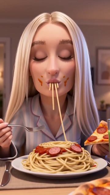 Как она это сделала? Кто заметил подмену тарелок на столе? юмор food
