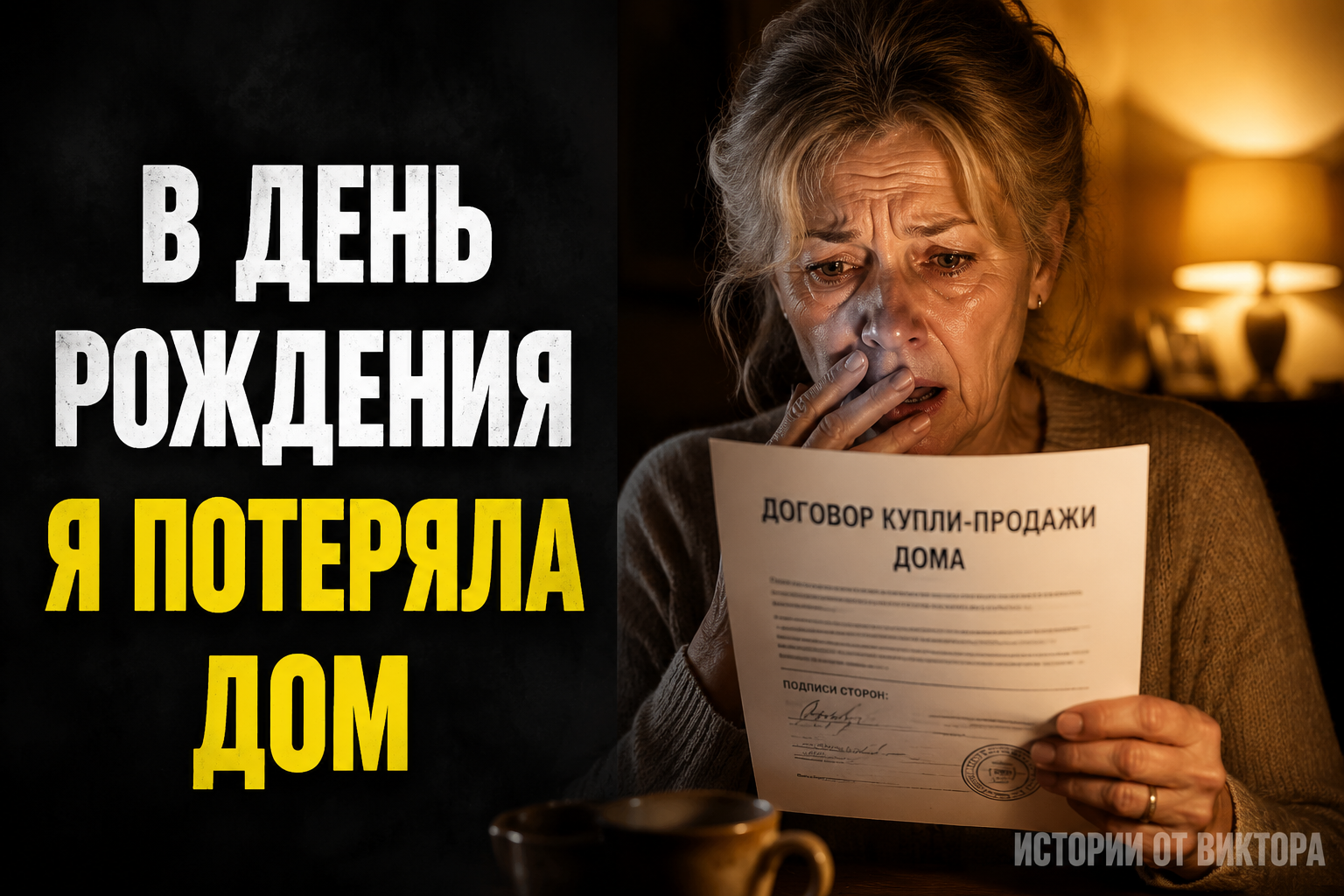 В день рождения подруга принесла договор на родительский дом