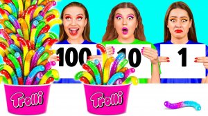 100 Слоев Еды Челлендж # Сумасшедшие Лайфхаки и Рецепты от DaRaDa Challenge