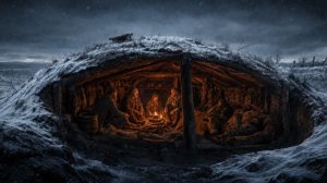 Как Викинги Зимовали В Землянке Под Снегом
