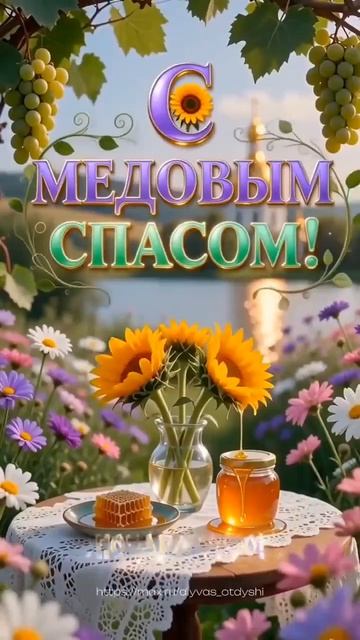 ☦️ 14 августа ❤ Медовый Спас 🙏🙏 Изнесение Честны́х Древ Животворящего Креста Господня 🌿🍒🍇🕊