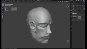 показ лица скульпта в Blender без ком часть - (1)