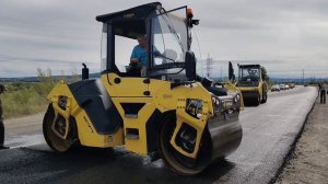 Два слоя асфальта уложат на Амурском шоссе