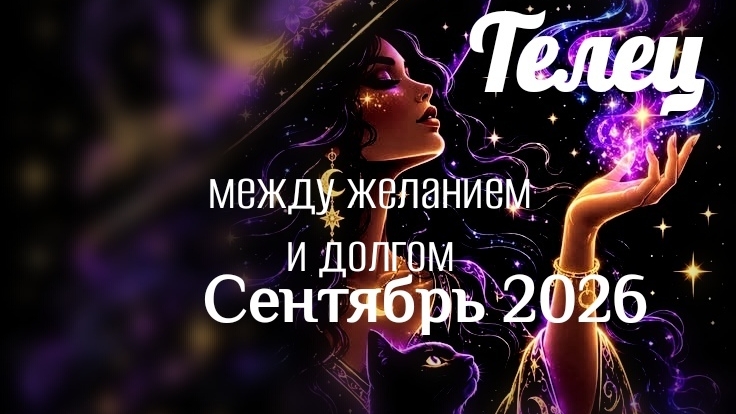 Телец Сентябрь 2026