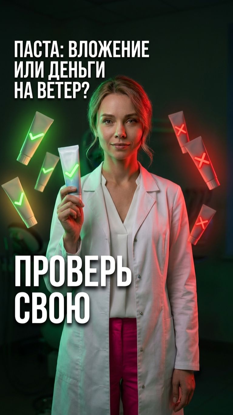 🦷 Какая зубная паста портит эмаль — разбор составов