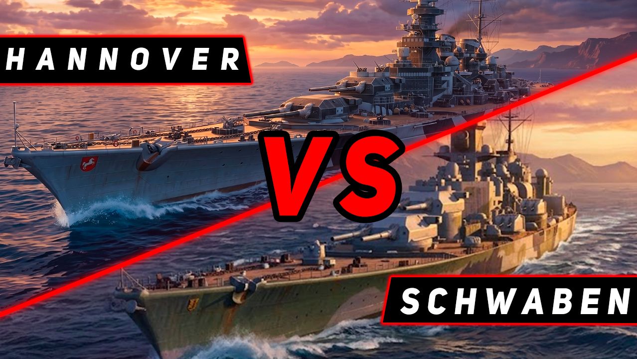 ЛИНКОР SCHWABEN VS HANNOVER! ЧТО ОКАЖЕТСЯ СИЛЬНЕЕ?! VKPLAY TWITCH RUTUBE МИР КОРАБЛЕЙ