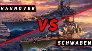 ЛИНКОР SCHWABEN VS HANNOVER! ЧТО ОКАЖЕТСЯ СИЛЬНЕЕ?! VKPLAY TWITCH  RUTUBE МИР КОРАБЛЕЙ
