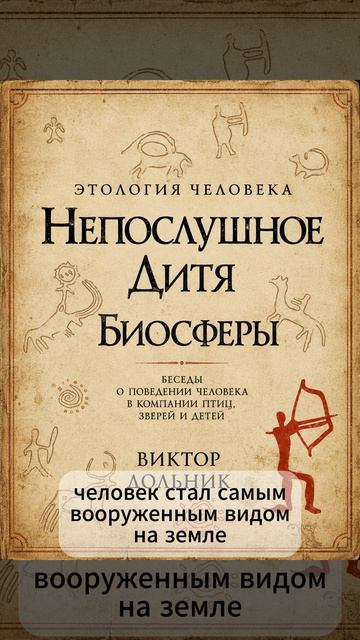 Виктор Дольник. Этология человека. Непослушное дитя биосферы.