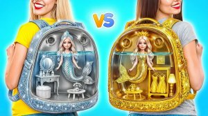 Строим Удивительный Кукольный Домик _ Золотой vs Серебряный Челлендж от Multi DO