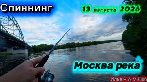 Рыбалка на Москва реке 13 августа 2026: Отчет со спиннингом