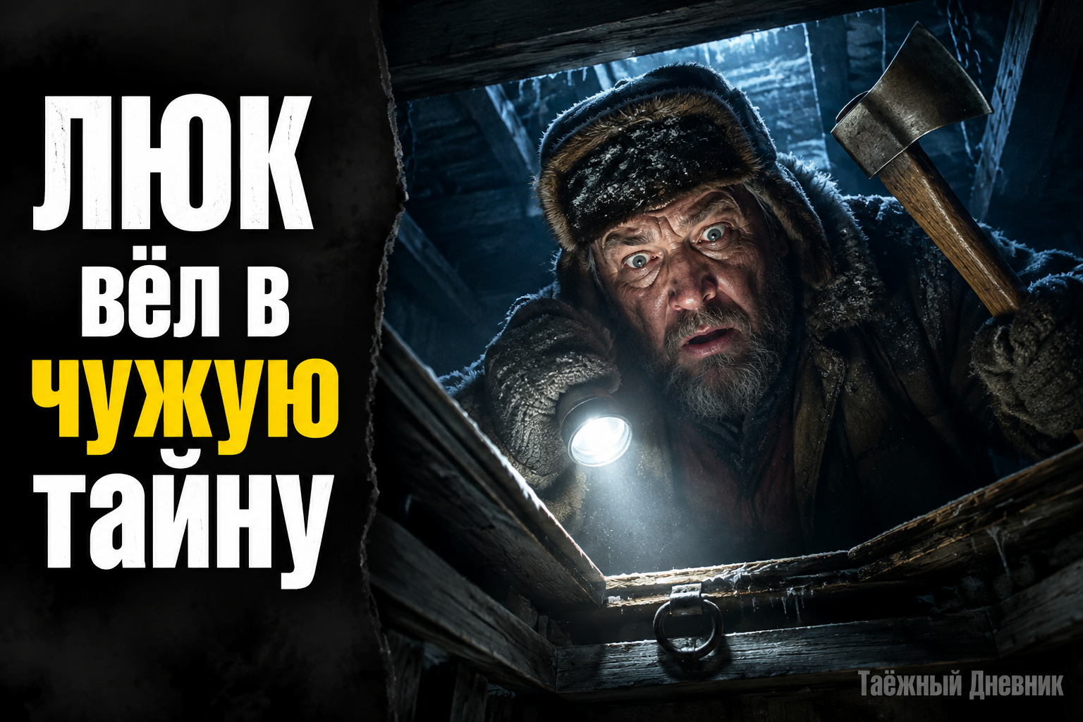 В заброшенной таёжной деревне под полом кто-то ждал