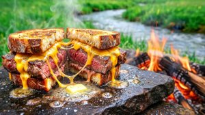 Вот что бывает, если жарить мясо прямо на камне