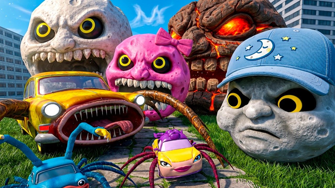 Семья Angry Moon находит пожирателей машин — анимация в Garry's Mod