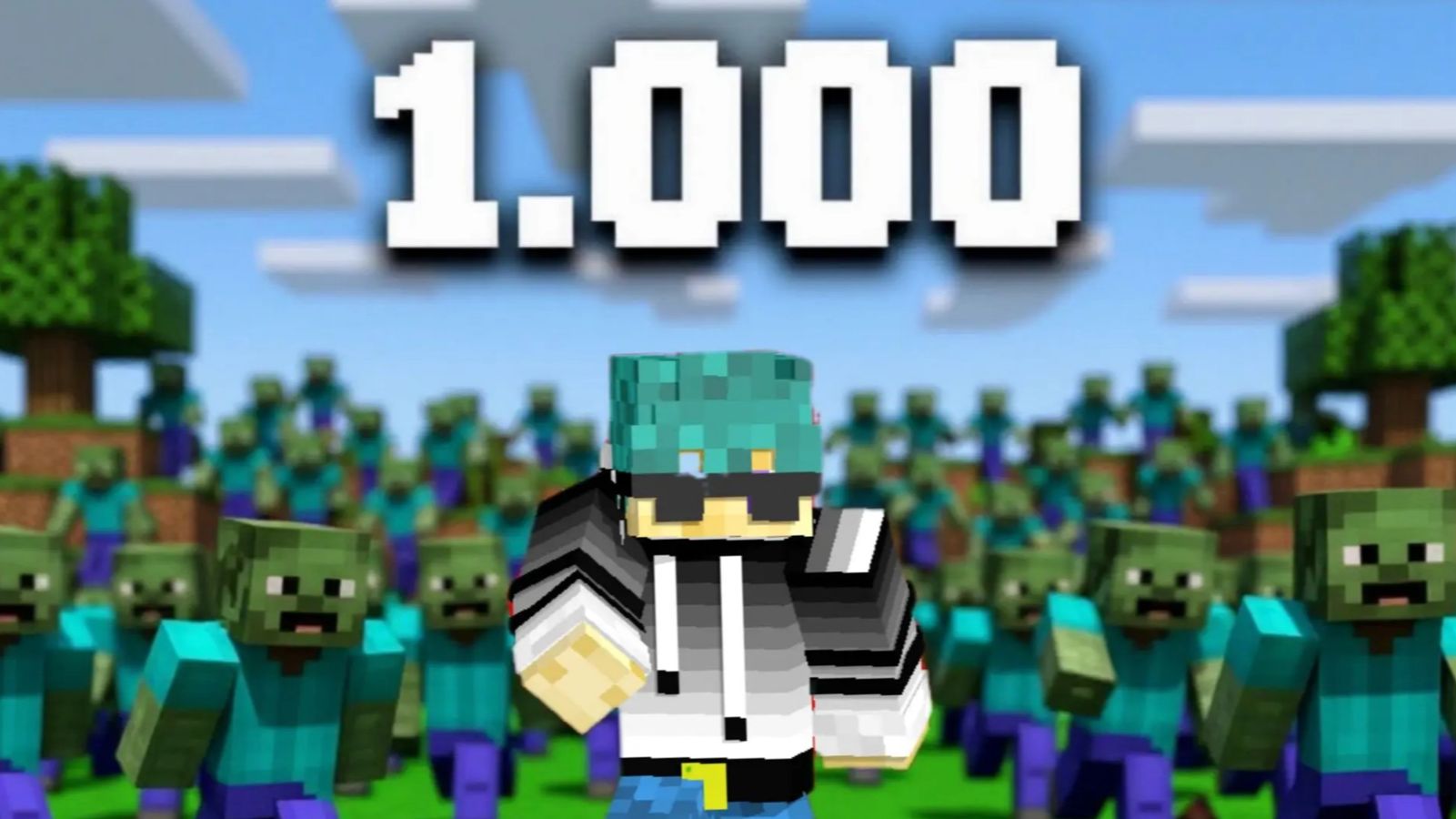 Я сразился против 1.000 зомби! (боже! их так много!!!)