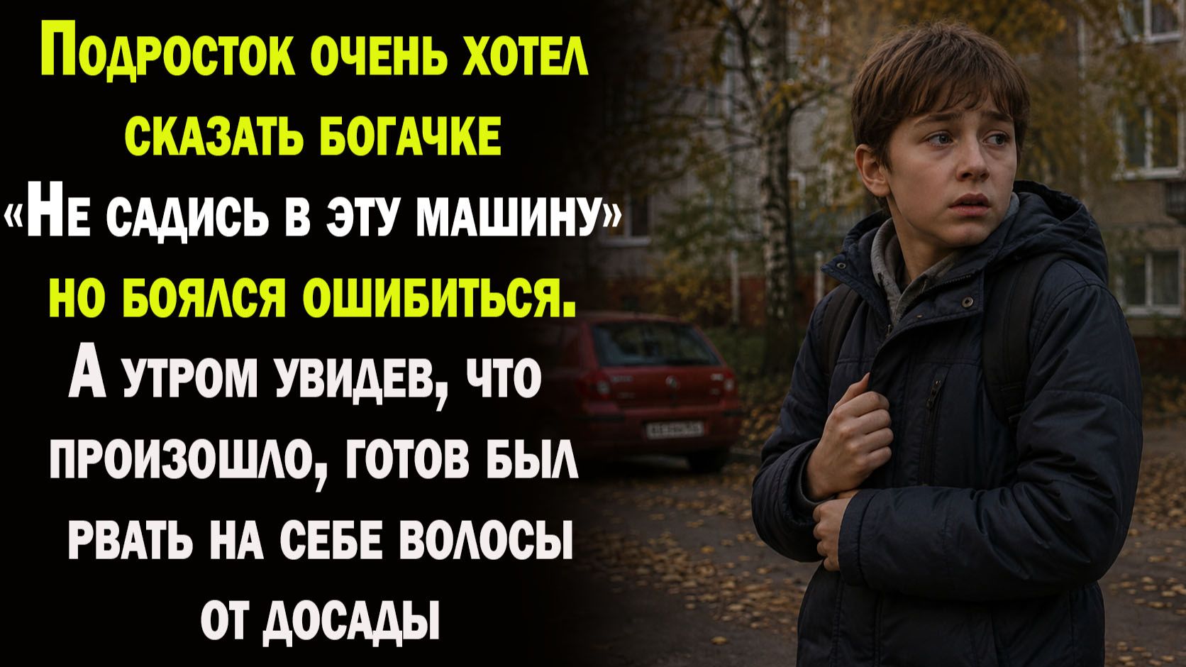 Подросток очень хотел предупредить богачку об опасности, но испугался. А утром кричал на всю улицу
