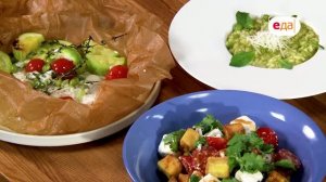Салат с жареными баклажанами. Ризотто с горошком и мятой. Рыба с овощами | Наедине с Мосиным /58