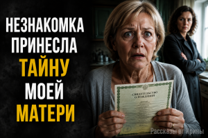 Незнакомка принесла свидетельство и разрушила тайну моей семьи