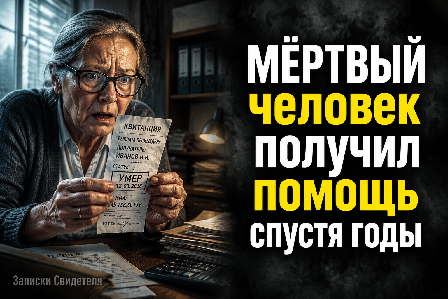 Расписки на помощь, которой никто не получал