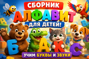 Сборник «Алфавит» для детей: учим буквы и звуки