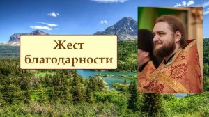 ЖЕСТ БЛАГОДАРНОСТИ. Отец Савва (Мажуко)