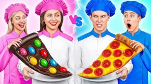 Кулинарное шоу Челлендж_ Мальчики VS Девочки _ Сумасшедшие Кулинарные Идеи от Multi