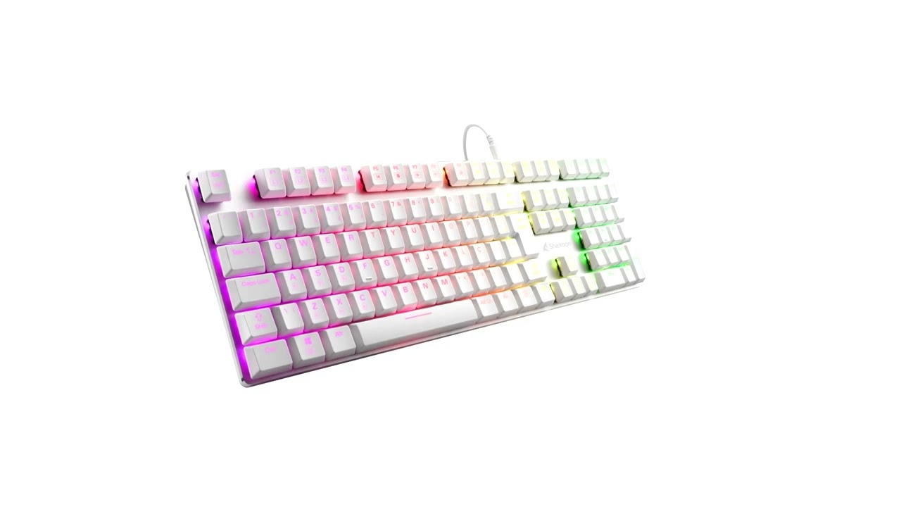 Sharkoon Launches PureWriter White RGB Full Size And TKL Mechanical Keyboards