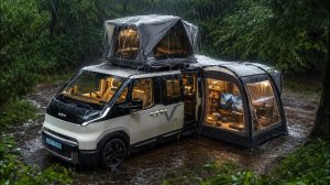 Ночь в автодоме под ливнем: уют за 6700 долларов