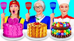 Кулинарный Челлендж# Я против Бабушки # Кухонные Гаджеты и Лайфхаки для Родителей от KiKi Chall