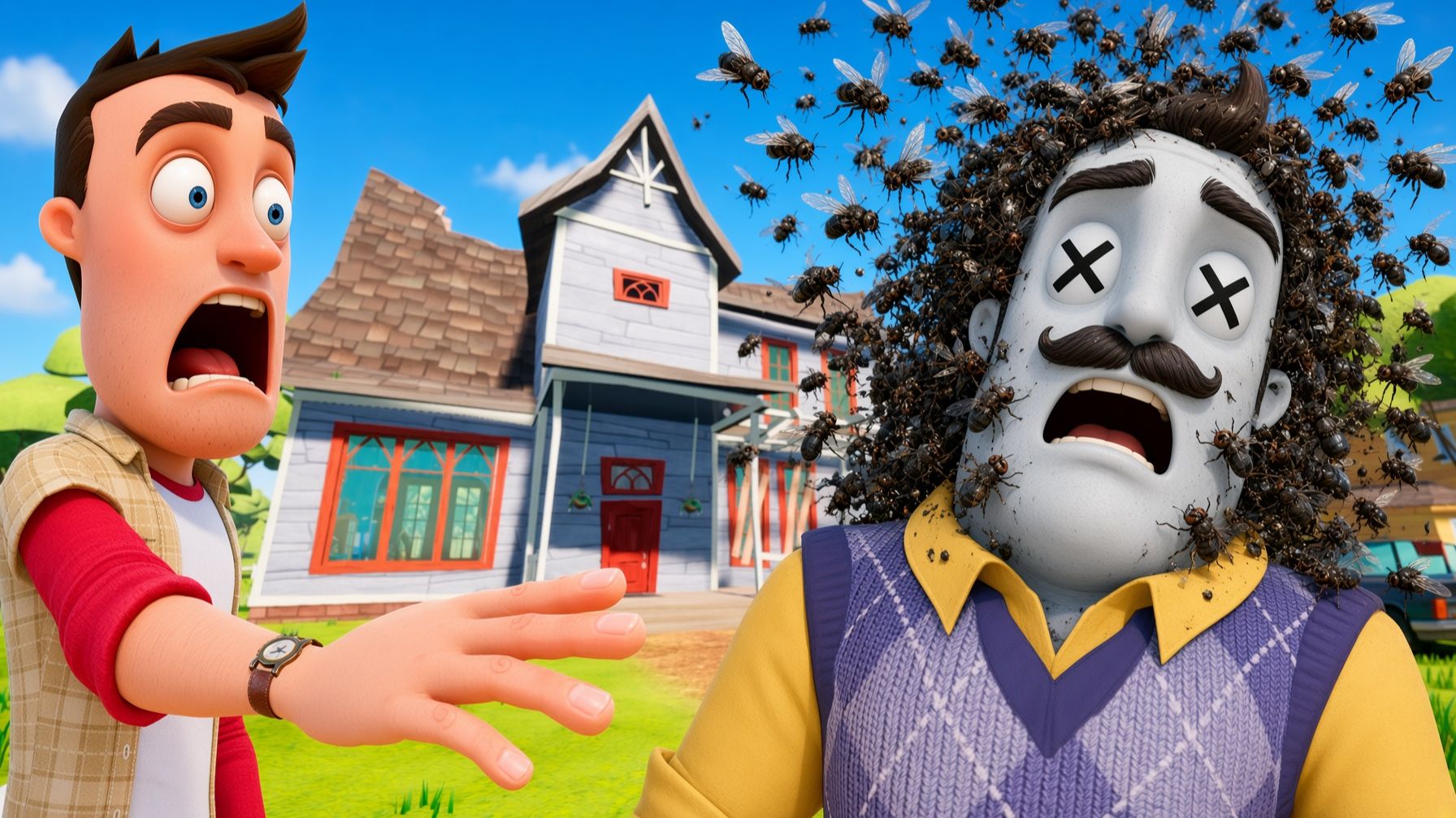 Я ДУМАЛ ПРИВЕТ СОСЕД СДОХ!HELLO NEIGHBOR МОД OLD HOUSE REMAKE