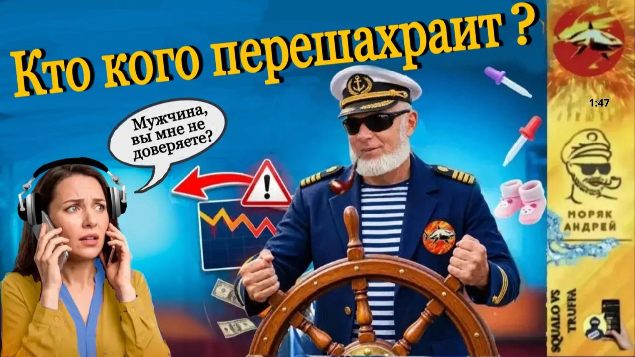 МОРЯК АНДРЕЙ  против мошенников : крипта , трейдинг и полный абсурд