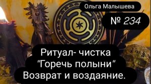 Ритуал-чистка «Горечь полыни» Возврат и воздаяние. #ритуал 234
