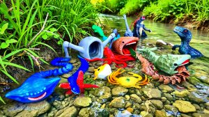 НЕВЕРОЯТНО!!🌊👾 Охота за игрушками морских монстров: Эль Гран Майя, Блуп и Пожиратель морей в реке