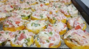 КАБАЧОК с Сыром и помидорами. Очень вкусно!