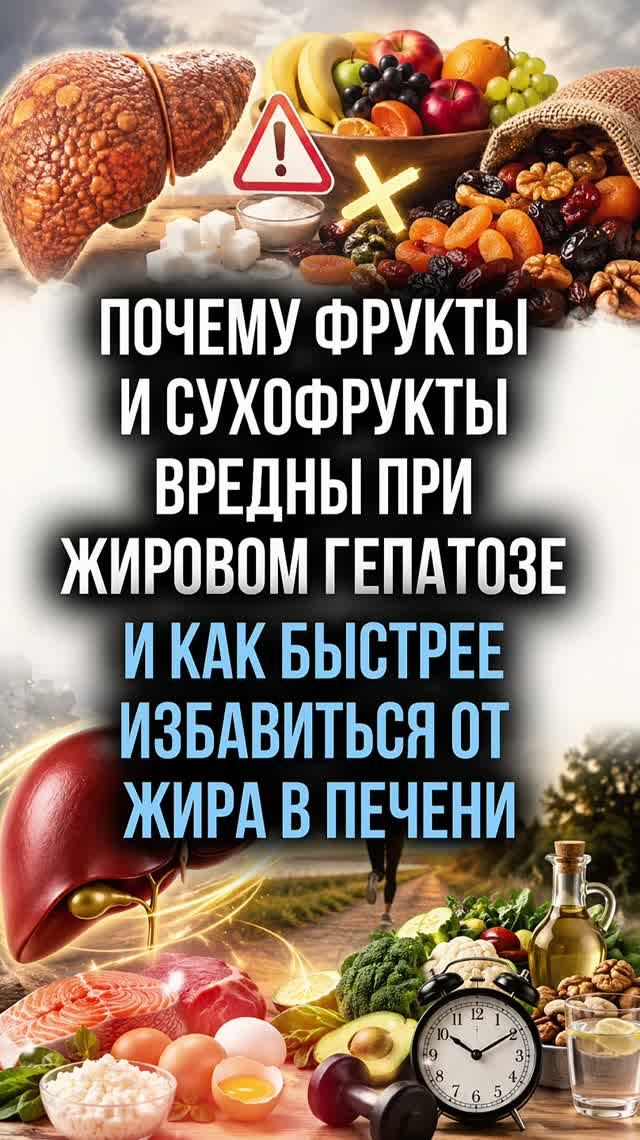 Почему фрукты и сухофрукты вредны при жировом гепатозе и как быстрее избавиться от жира в печени